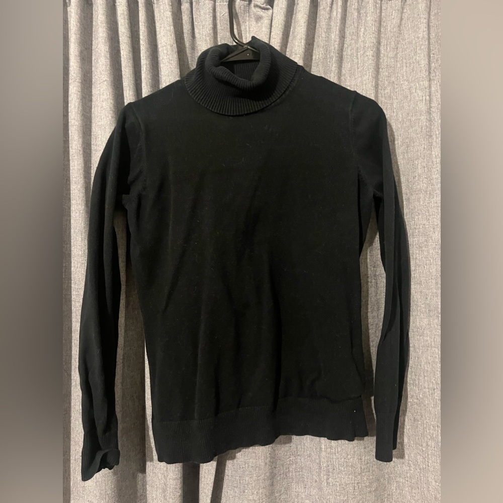 Black turtle neck